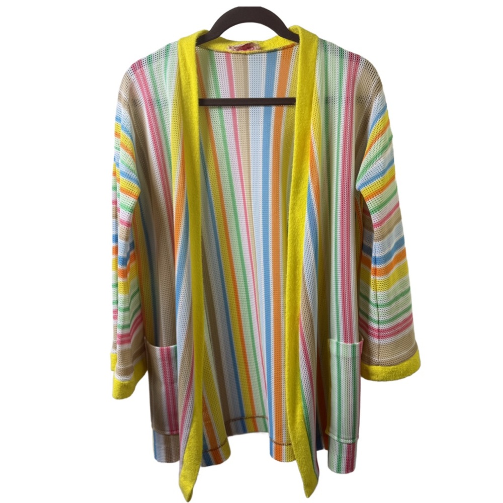Vintage Multicolor Striped Cardigan